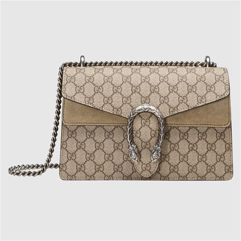 gucci dionysus supreme shoulder bag small beige|gucci dionysus bag suede.